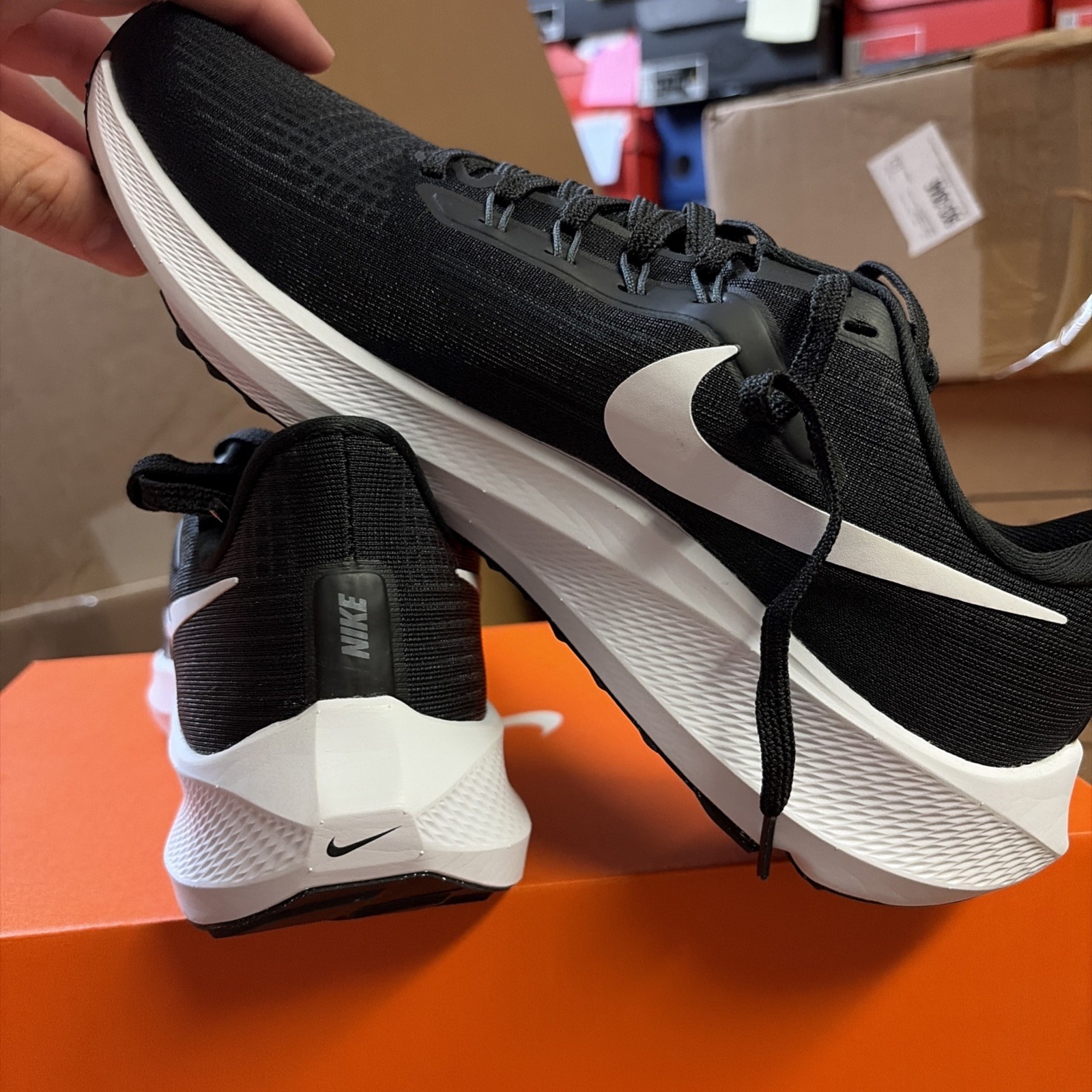 Mens Size 9.5 Nike Air Zoom Pegasus 39 Black White Grey Running Shoes DH4071 001