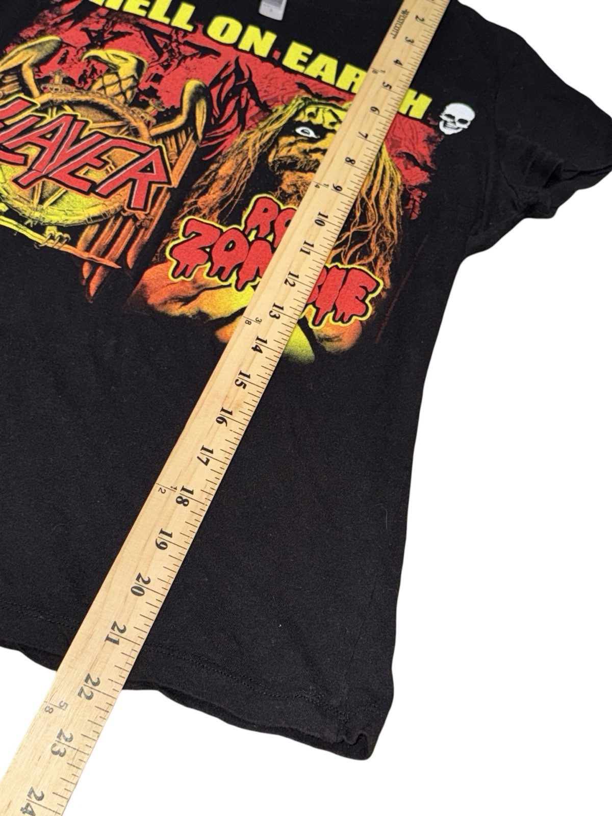 Rob Zombie Slayer Womens Shirt Hell On Earth Tour Merch Graphic Size S