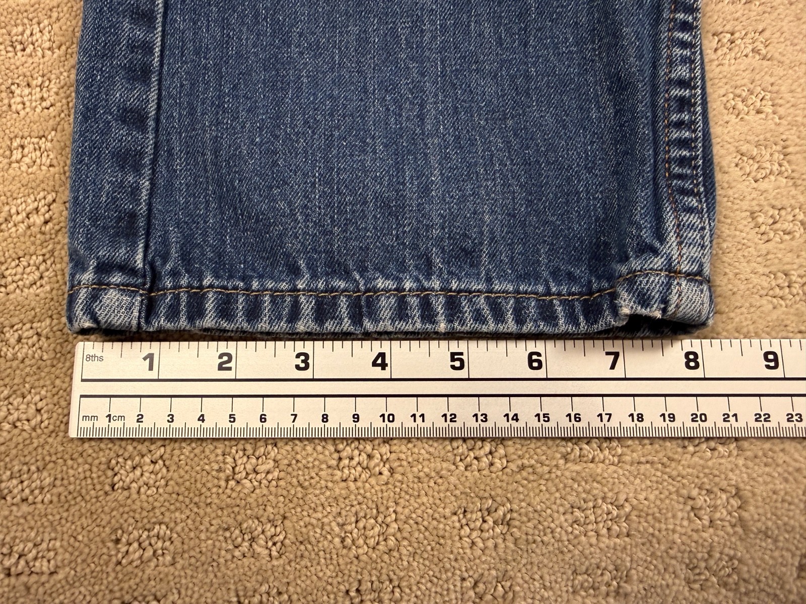 Men’s Levi’s 527 Bootcut Western Red Tab Blue Jeans Patchless 32×28 #1096