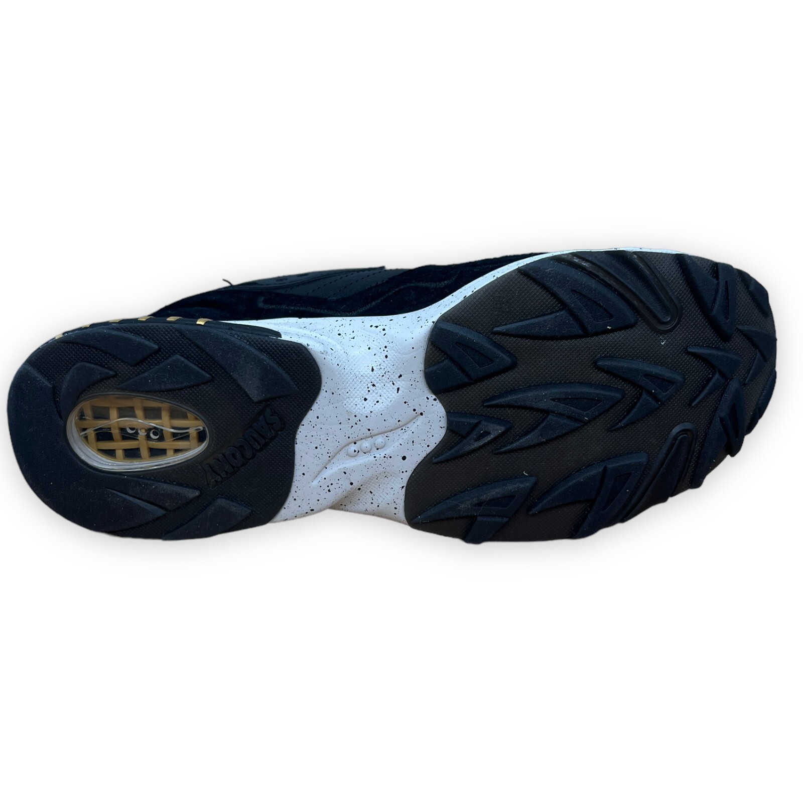 Saucony Shoes Mens 10.5 Black 3D Grid Las Vegas Hurricane Leather