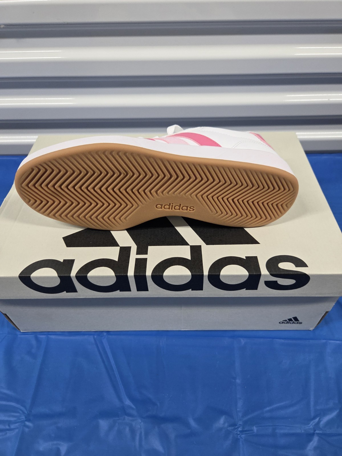 adidas Breaknet 3.0 J White/Pink Low Top Sneakers JR8444 US 5 EU 37 1/3
