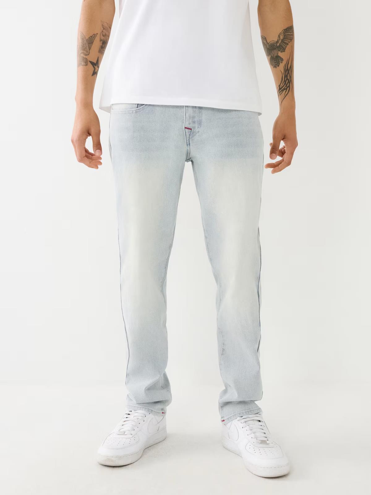 NEW! True Religion Men’s 42 Geno Slim Light Blossom Wash Jeans NWT $159