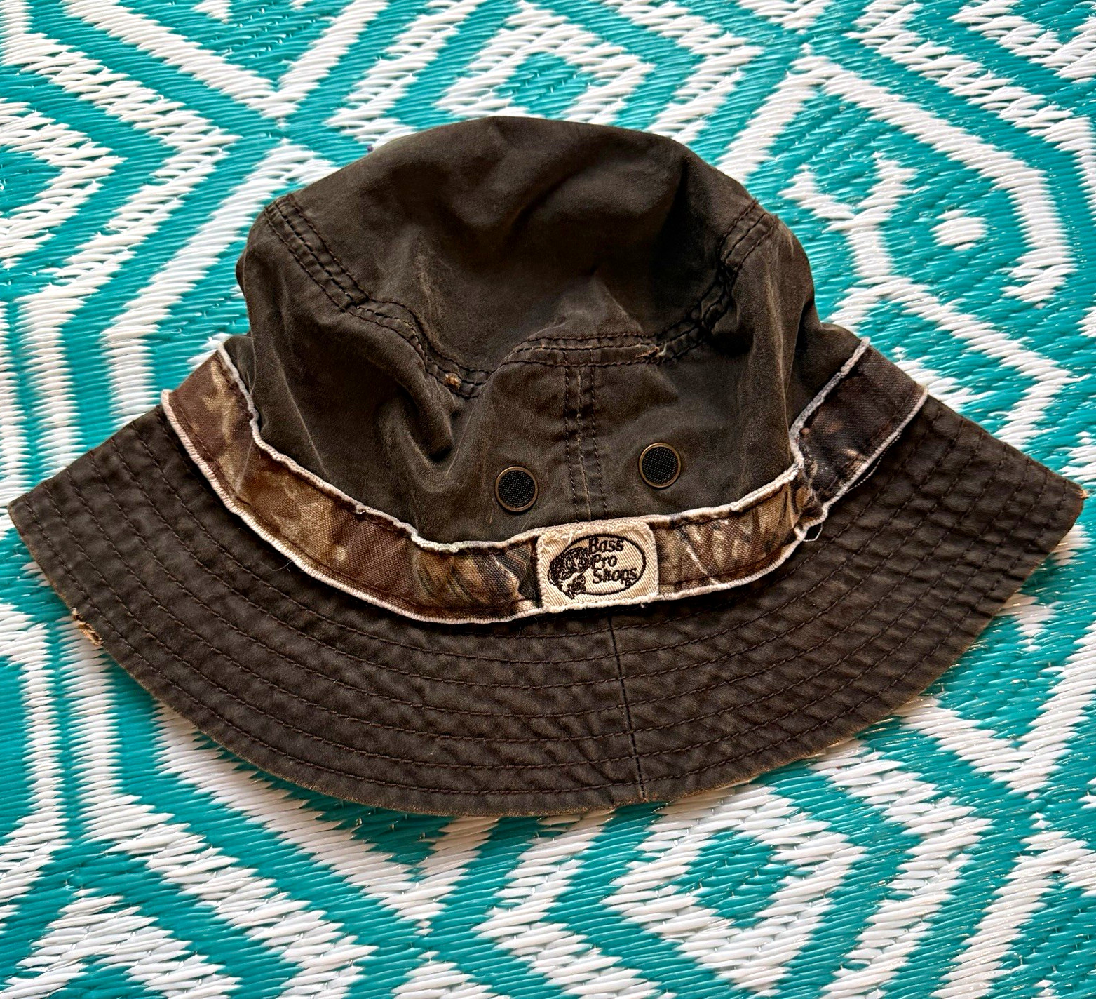 Bass Pro Shops Brown Camouflage Bucket Hat Men’s S/M Breathable Outdoor