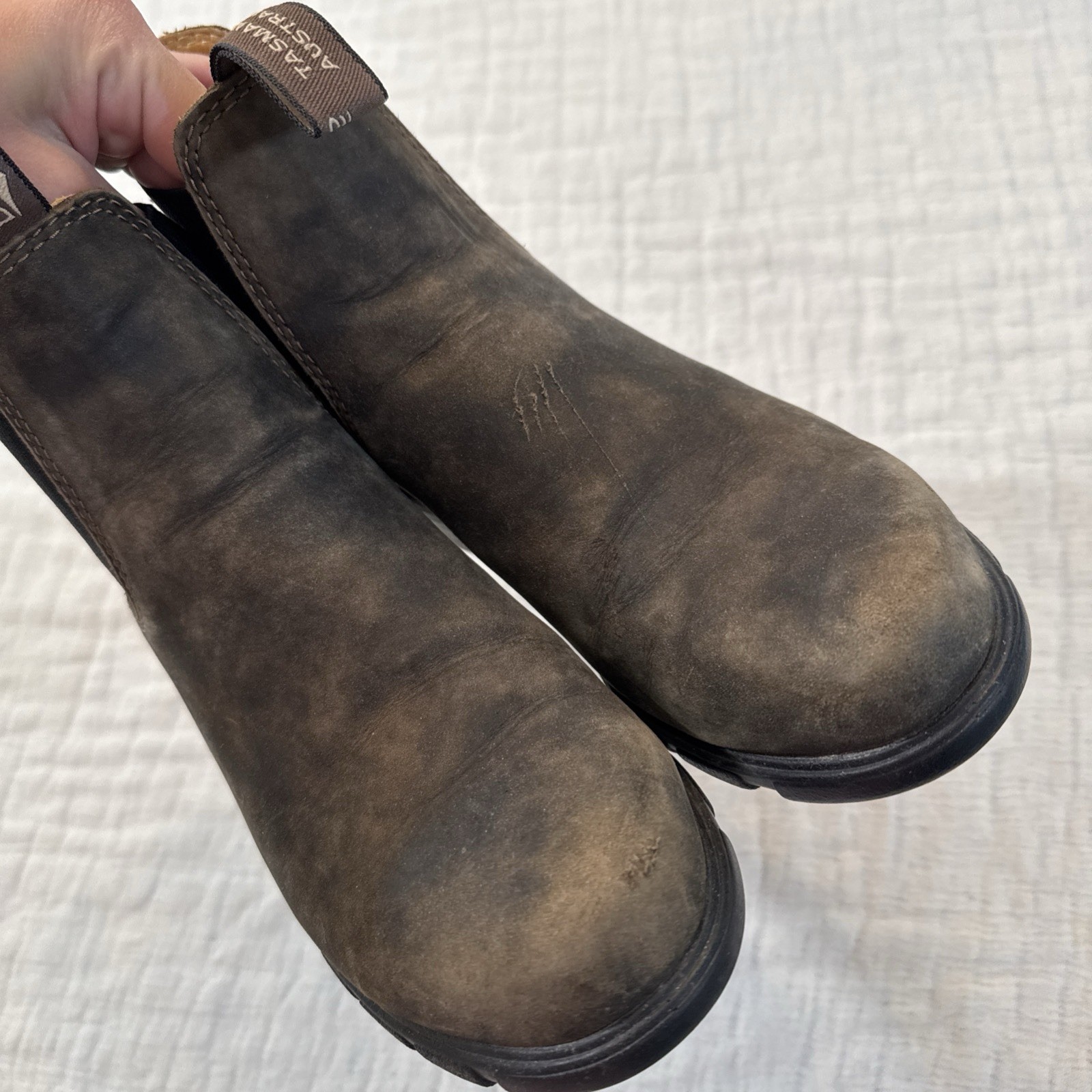 Blundstone 1571 Rustic Brown Chelsea Boots Heel Women’s US Size 9 *As Shown*