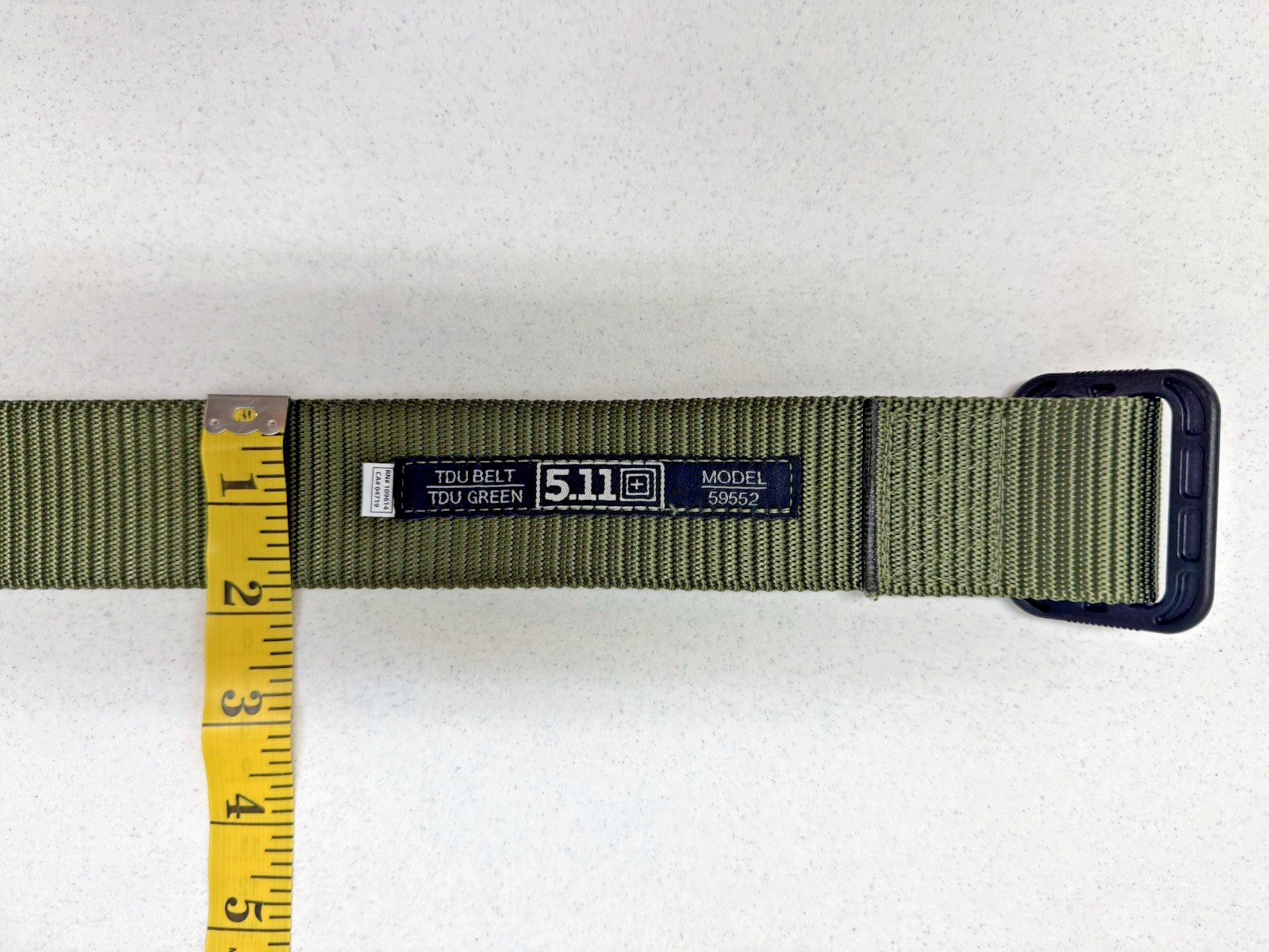 5.11 Tactical TDU Belt in TDU/Ranger Green Heavy Duty Nylon 59552 1.75″ x 52.5″