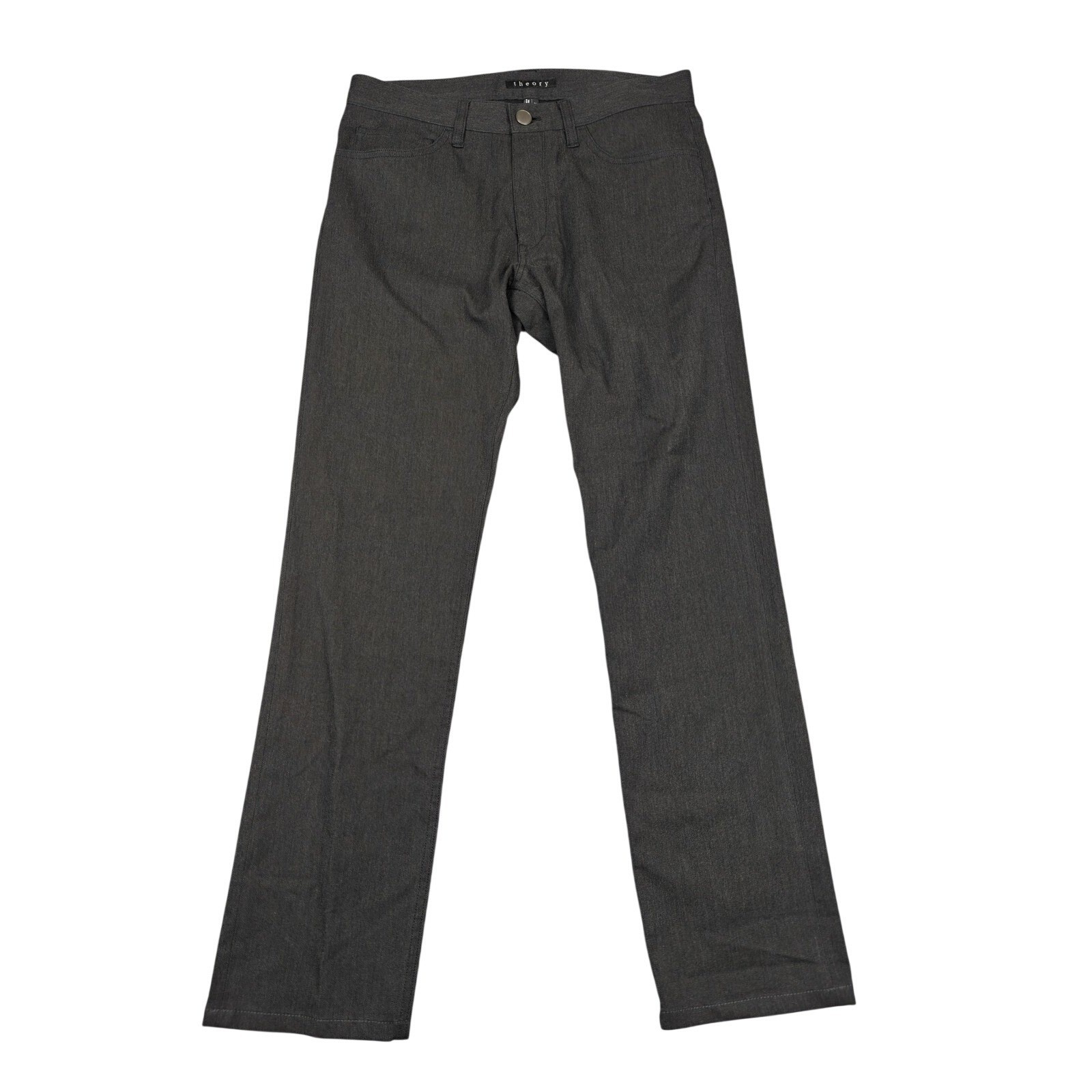 Theory Haydin Jean Jeans Mens 30×32 Gray Slim Straight Cotton Polyamide Denim