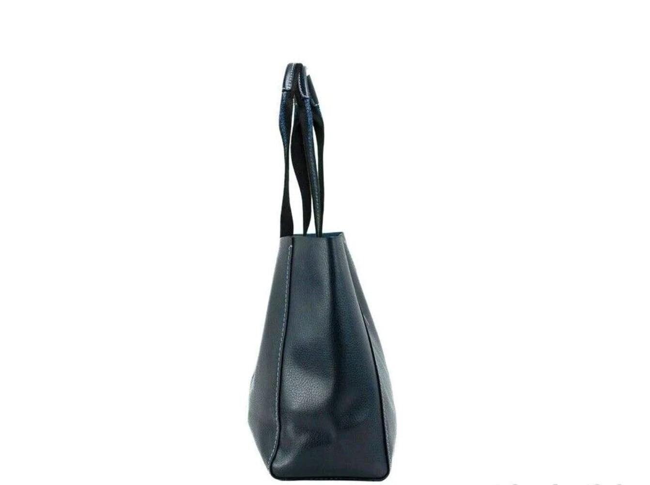 Coach DERBY TOTE IN PEBBLE LEATHER (SV/Midnight Navy Multi)