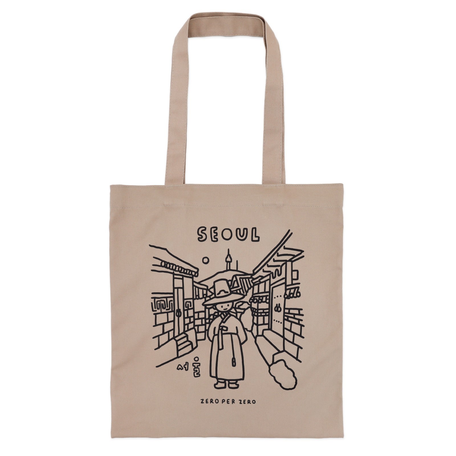 ZeroPerZero Premium Cotton Eco Tote Bag (36x39cm)