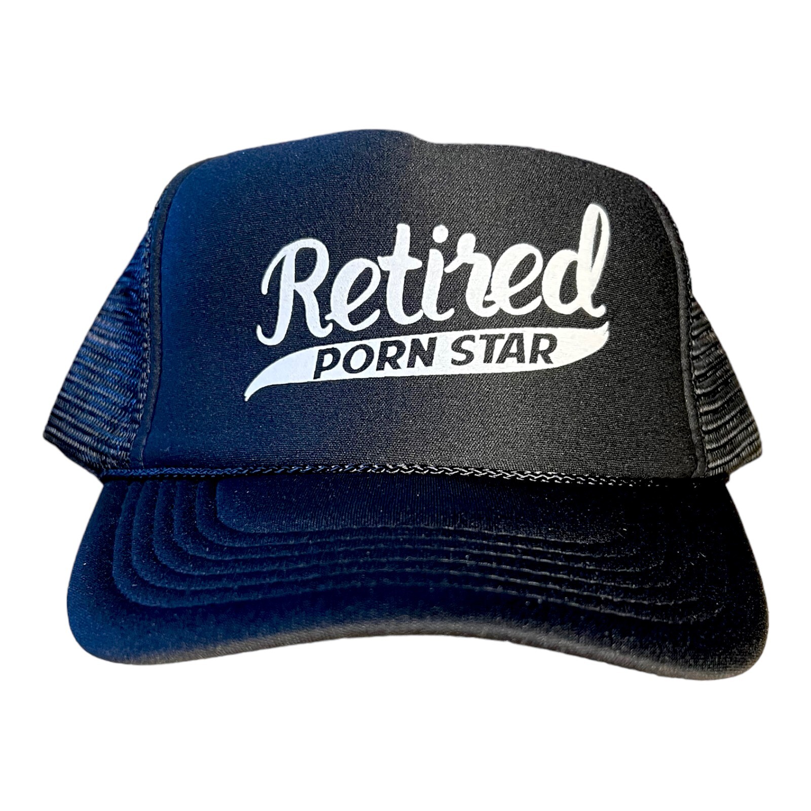 Funny Trucker hat Retired Porn Star Hat Snapback Mens Humor Novelty Hat NEW Cap