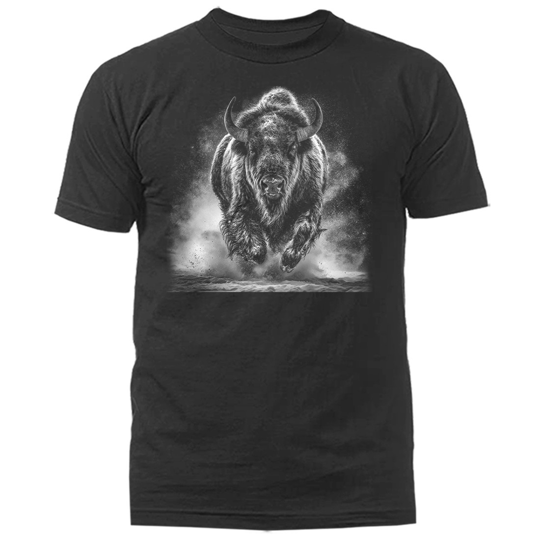 Charging American Bison Buffalo Wilderness Outdoor Wildlife Nature T-shirt