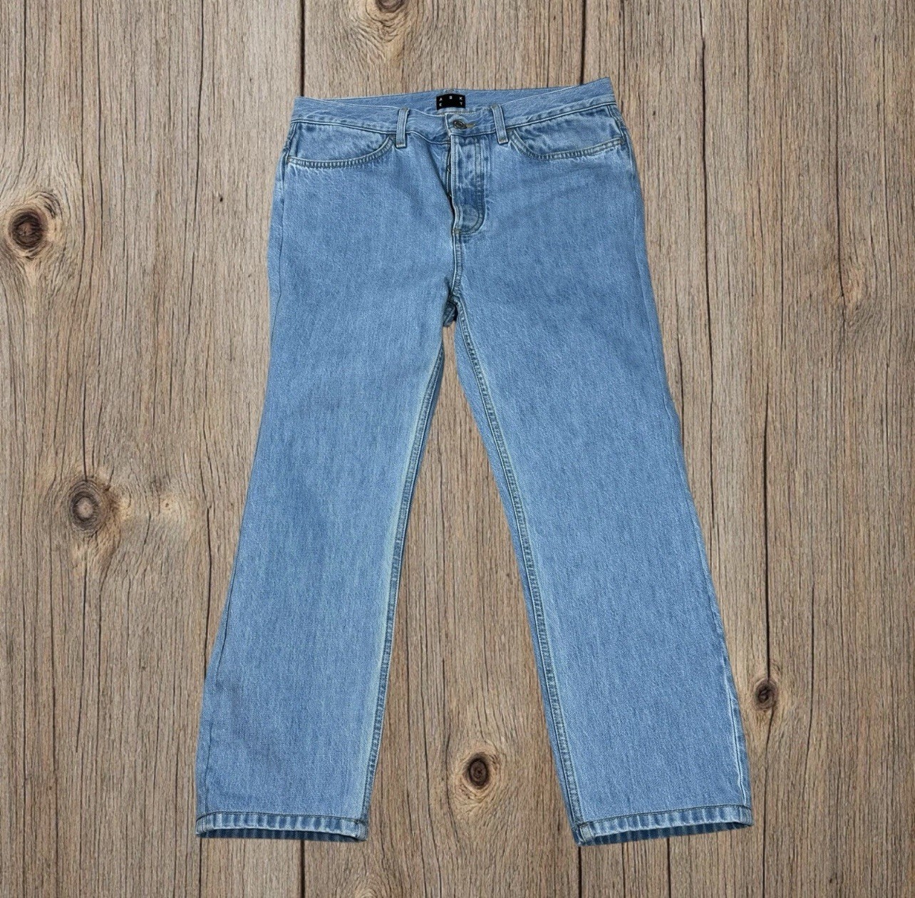 EUC Asket Size 32×30 Light Wash Jeans Regular Organic Cotton Italian Pristine