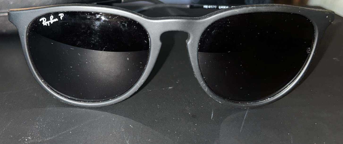 Ray-Ban RB4171 Erika Matte Black/ Grey Polarized Gradient Women’s Sunglasses