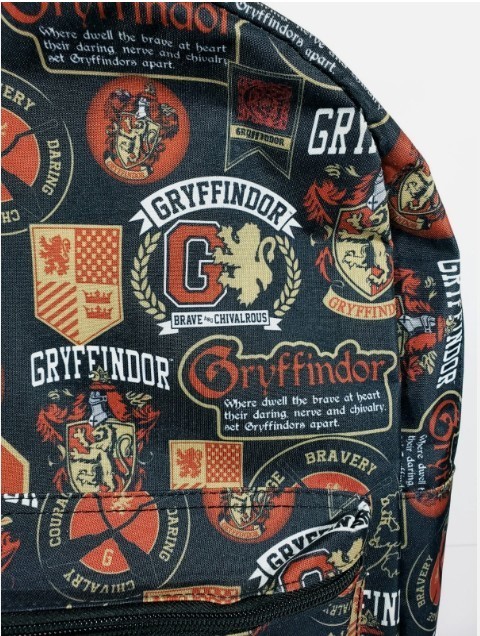 Harry Potter Gryffindor Backpack Hogwart Backpack With 2 Front Pockets 17.5″