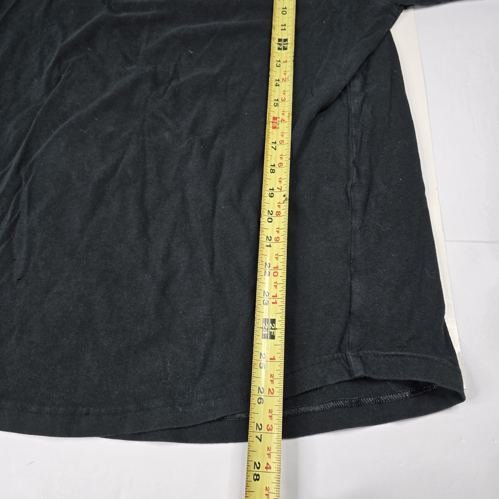 Kangol Long Sleeve T-Shirt Mens Black Logo Cotton Stretch Classic Fit Medium