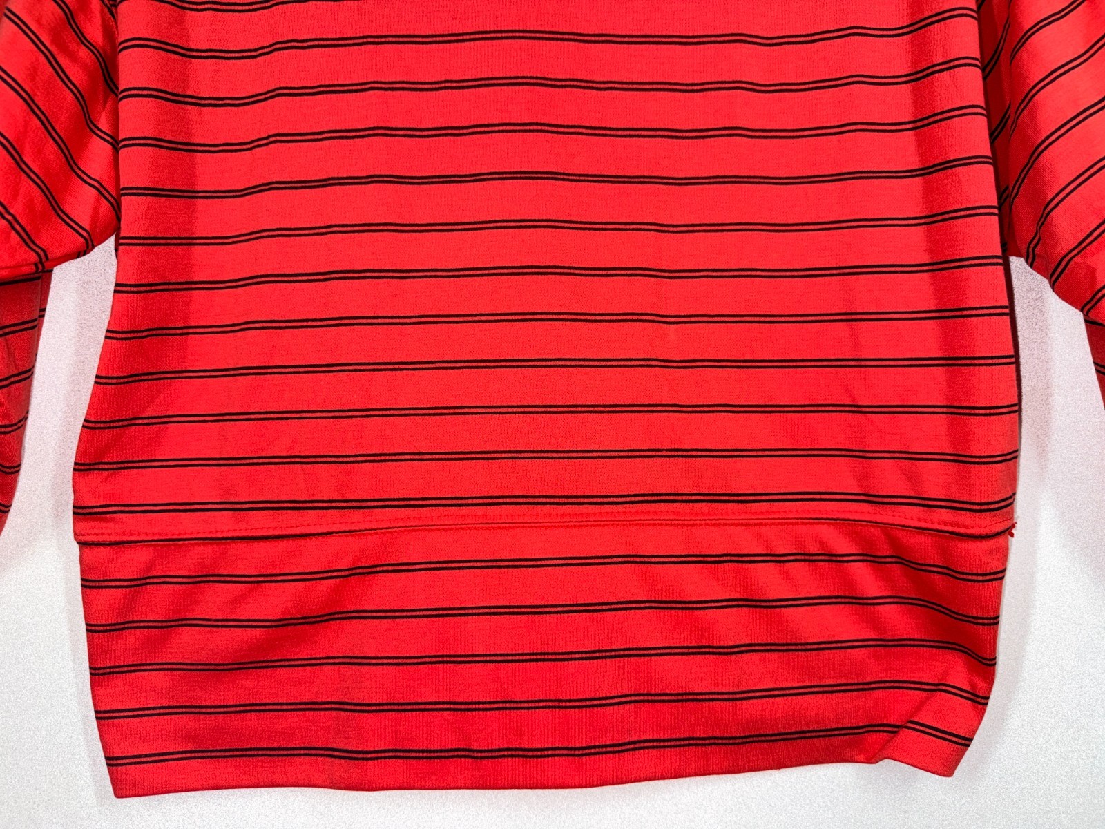 Buttons & Bows Womens Large Long Sleeve Blouse Vintage Shoulder Pads Collar