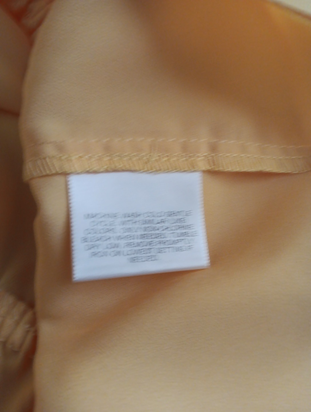 Ruffled Yellow Apostrophe Sleeveless Blouse Small