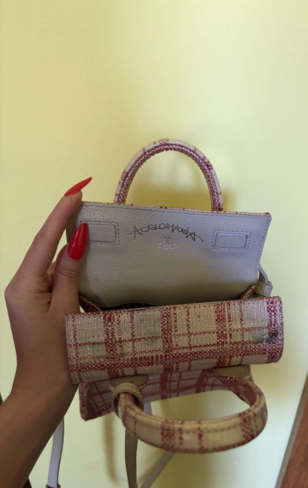 Pink Vivinne Westwood handbag, SMALL, orig duster & shopping bag