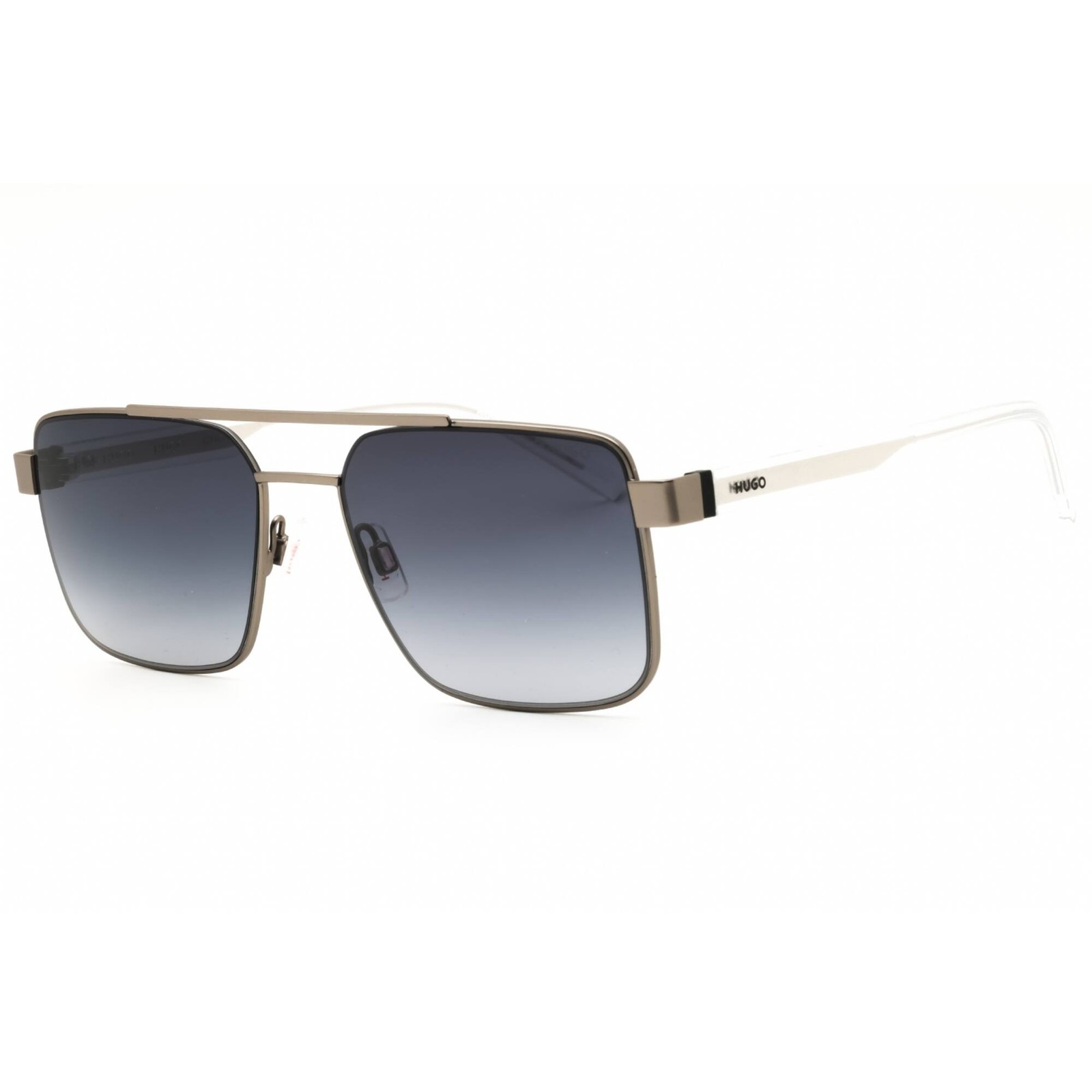 Hugo Men’s Sunglasses Rectangular Matte Ruthenium Full Rim Frame HG 1313/S R81