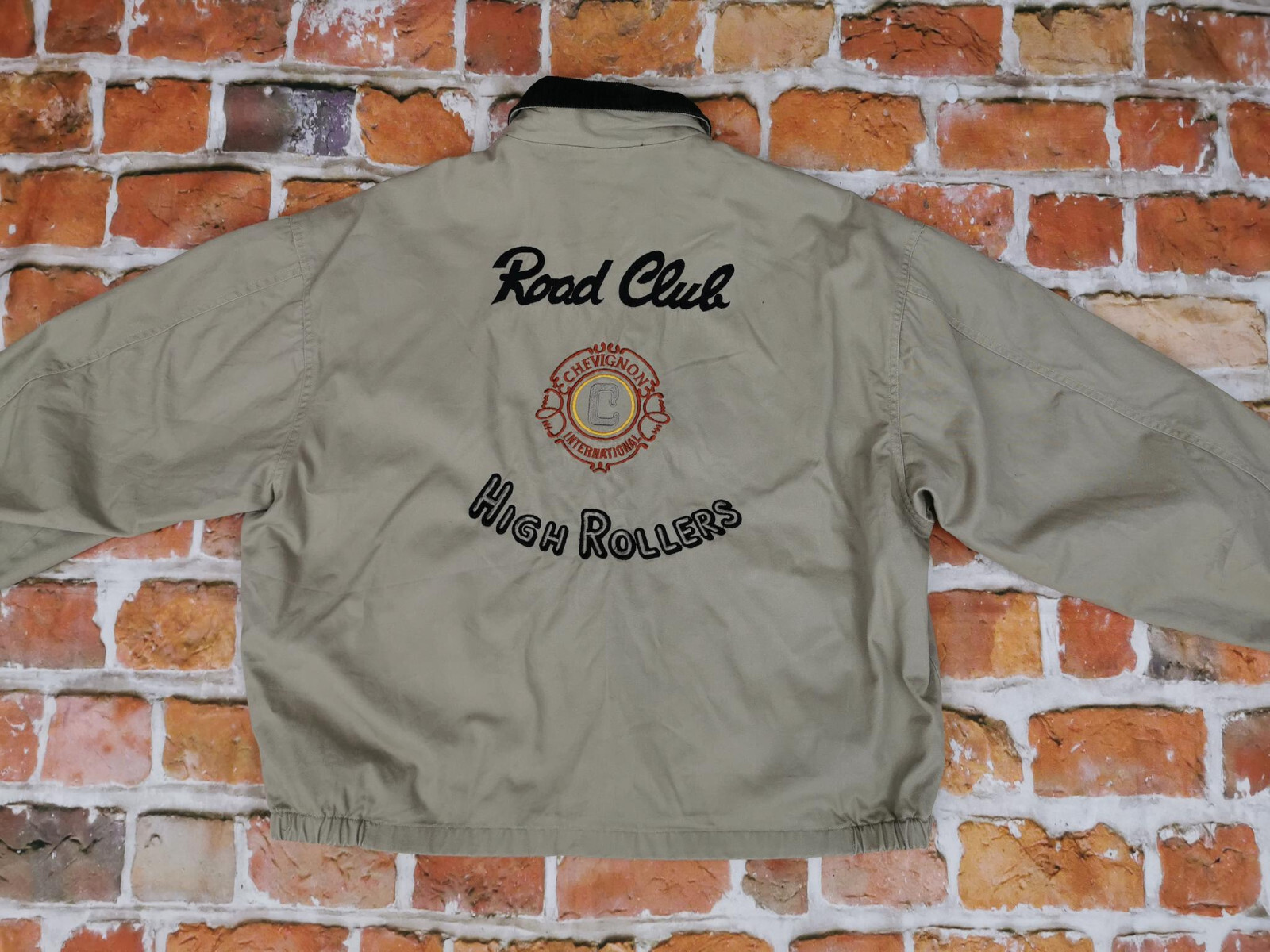 *CHEVIGNON VINTAGE DENIM JACKET*ROAD CLUB HIGH ROLLERS*CASUAL*SIZE: XL*TIP TOP