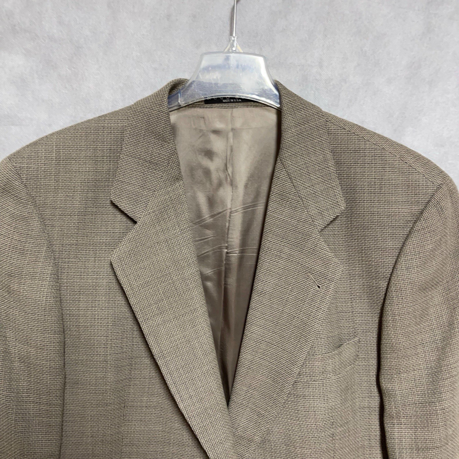 Hugo Boss Loro Piana Blazer Men 44L Galilei Super 110 Wool Flannel Textured Luxe