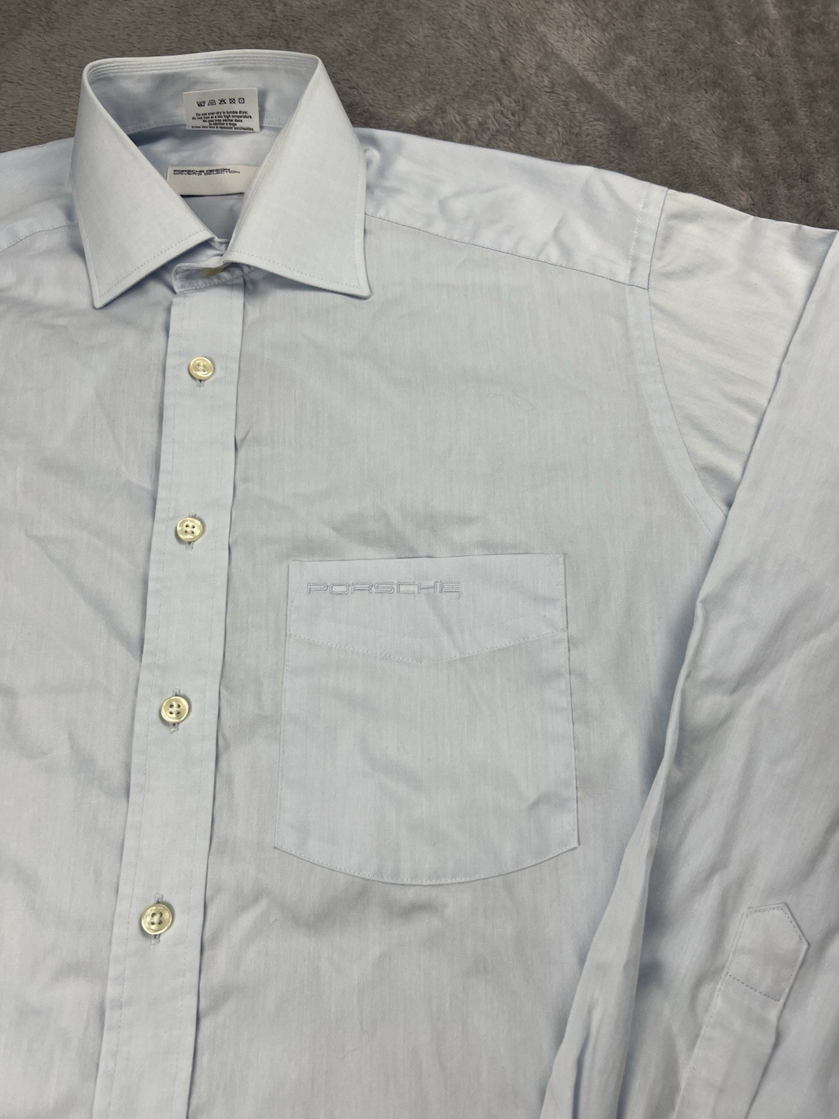 Porsche Design Driver’s Selection Men’s L Long Sleeve Button Up Dress Shirt