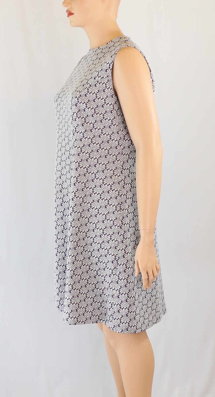 Shaker Square by Bill Sims Vintage 60s Purple Knit Shift Cocktail Dress sz 20