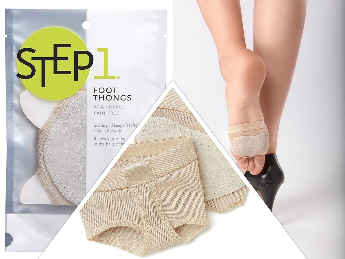Foot Thongs, Forefoot Dance Paws Cover Toe Undies, Mesh Half Best Size: 5-9
