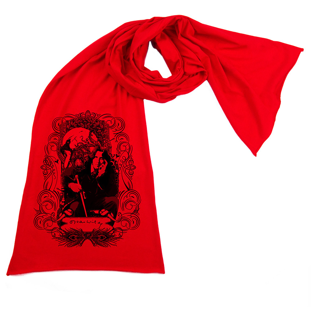 Oscar Wilde Screen printed Cotton Scarf