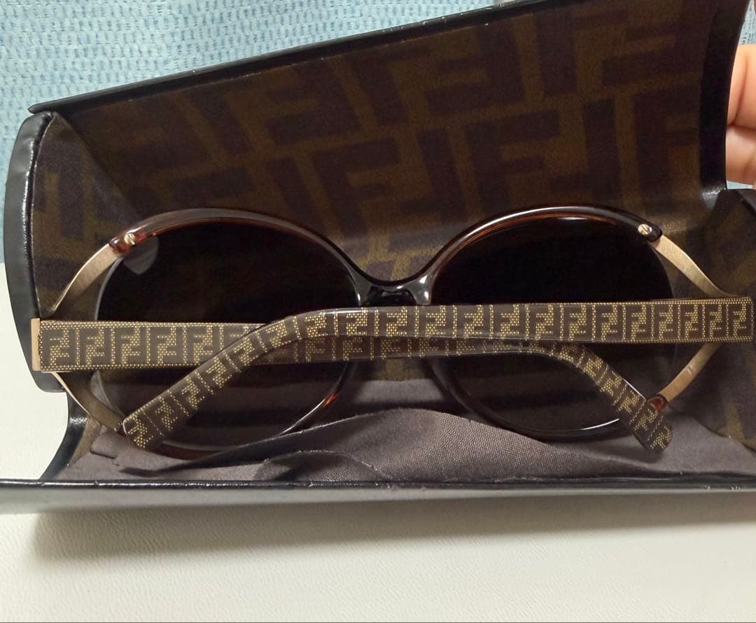 FENDI Sunglasses Zucca Pattern Temples