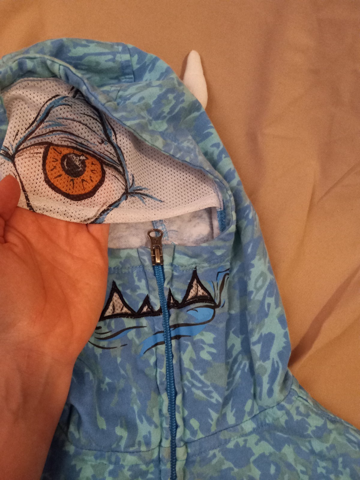 Volcom Brand Monster Zip up Hood with Eye mask Toddler sz 5