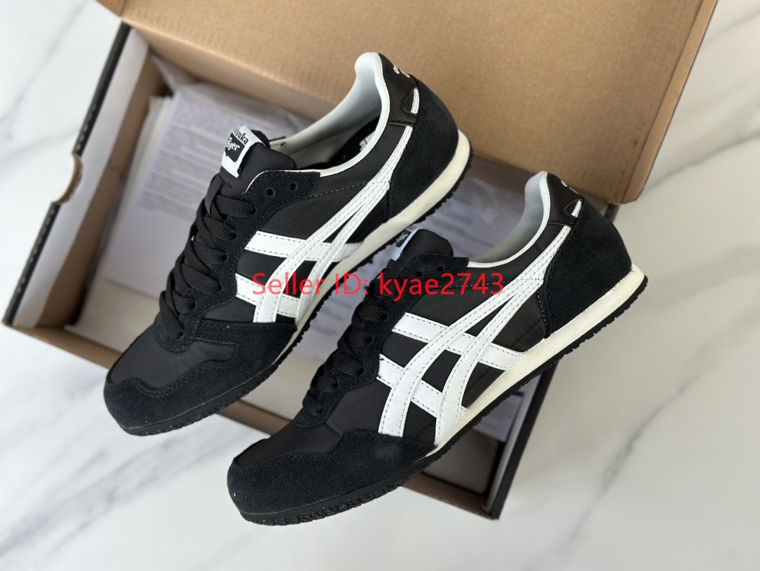 Retro Onitsuka Tiger SERRANO Mens Womens Sneakers Black/White 1183B400-001