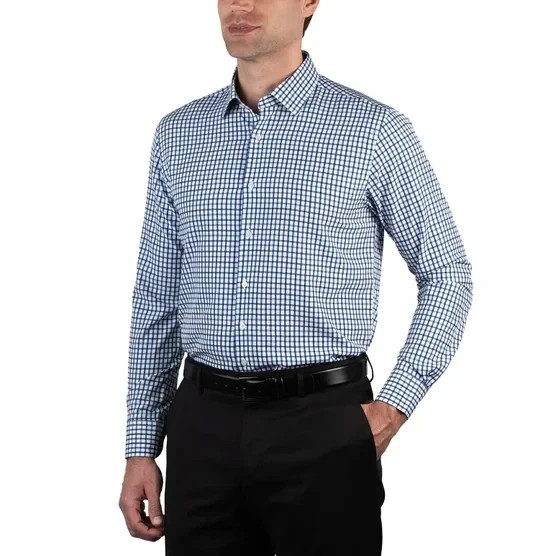 Nautica Men’s Performance Slim Fit Dress Shirt, Color: BLUE XL 17-17.5 32/33 NWT