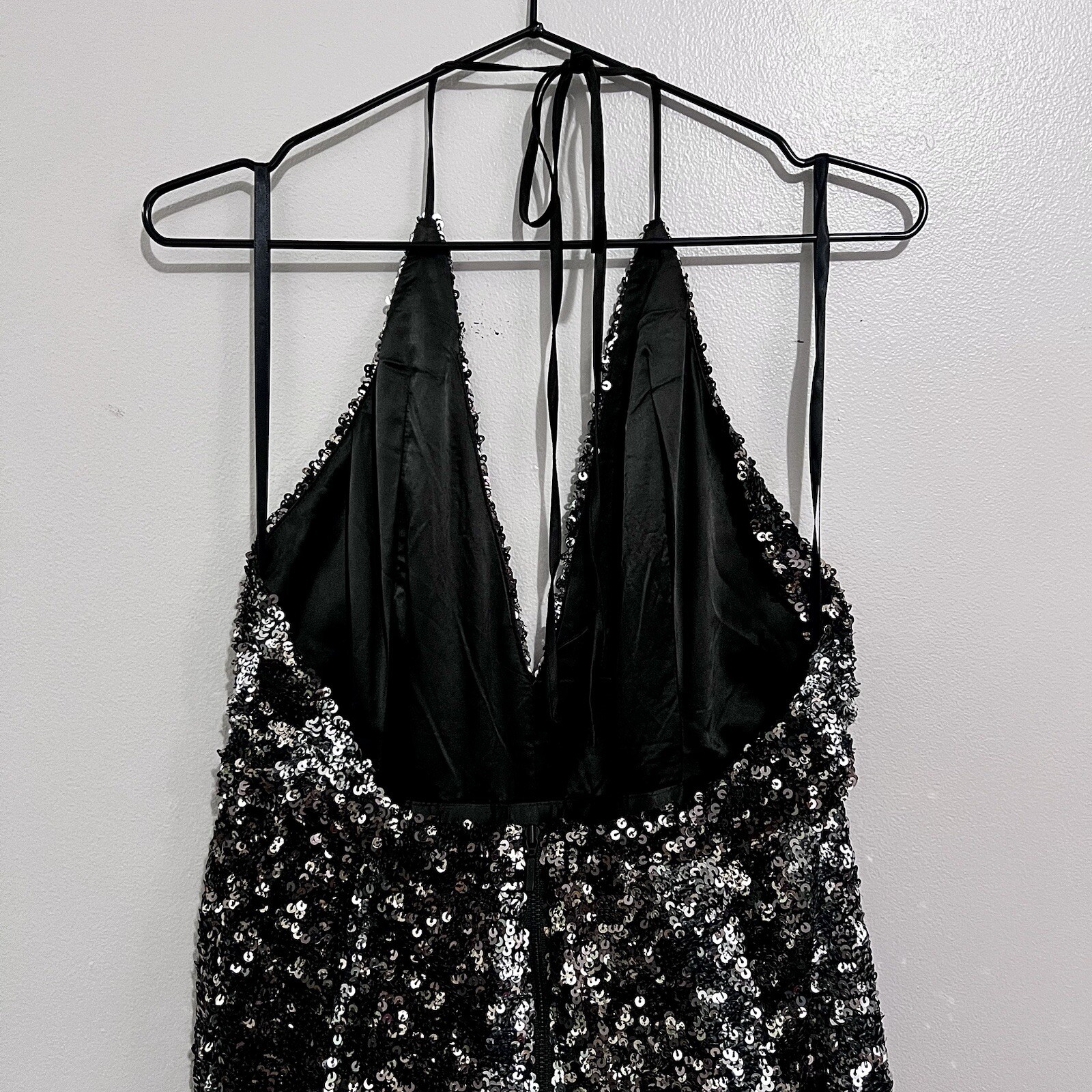 NWT Bardot Disco Barbie Silver, Champagne Gold, & Midnight Black Sequin Jumpsuit