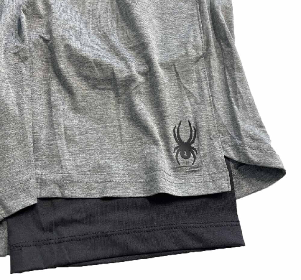 Spyder Active Men’s Performance Proweb Stretch Shorts Gray