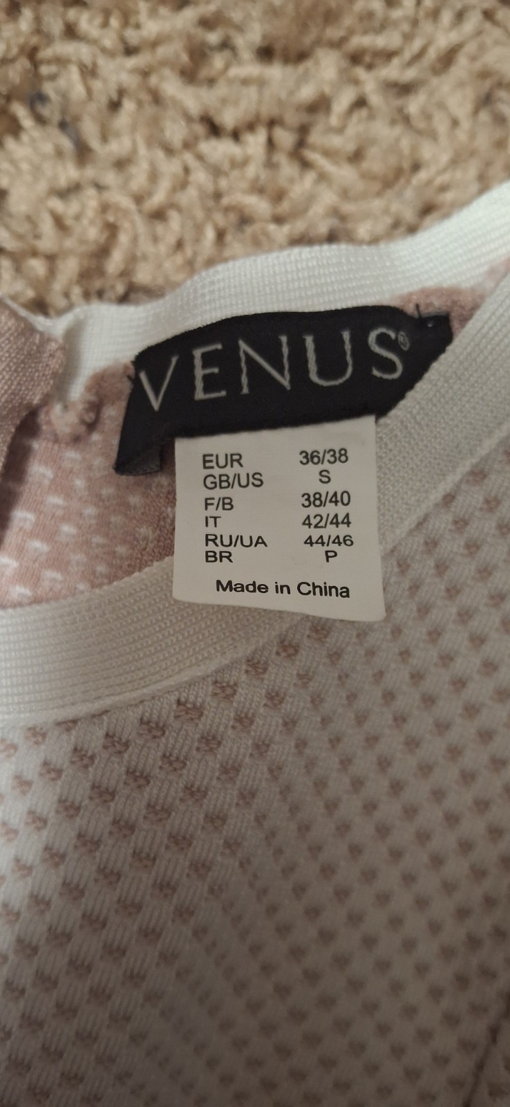 Venus Womens Dress Form Fitting Party Cocktail Formal Wedding Stretch Sz Small