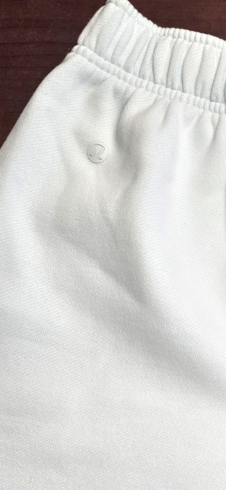 Lululemon Collegiate Logo Fleece Shorts XXS Icy Blue Preppy Athleisure