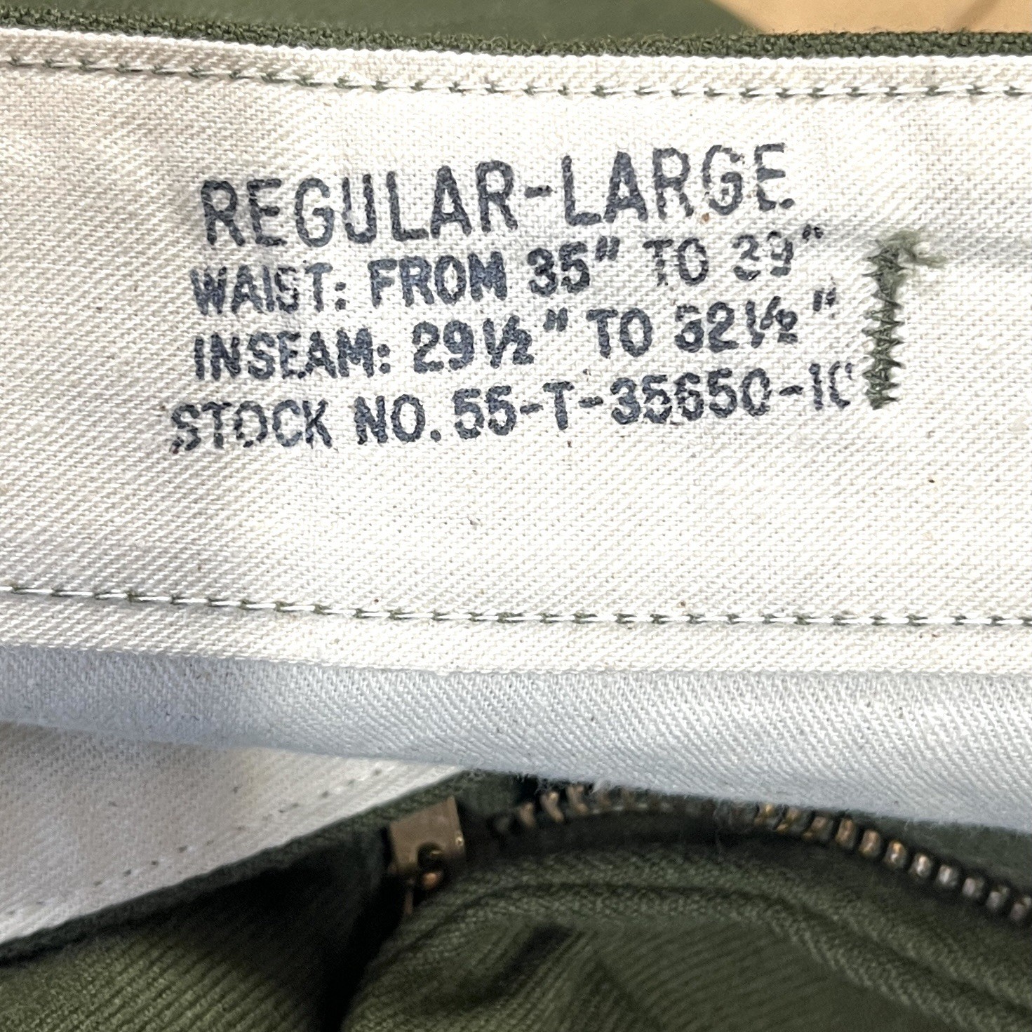 Vtg US Army M-1951 Wool Field Trouser Mens L Korean/Cold War Era 50s Genuine