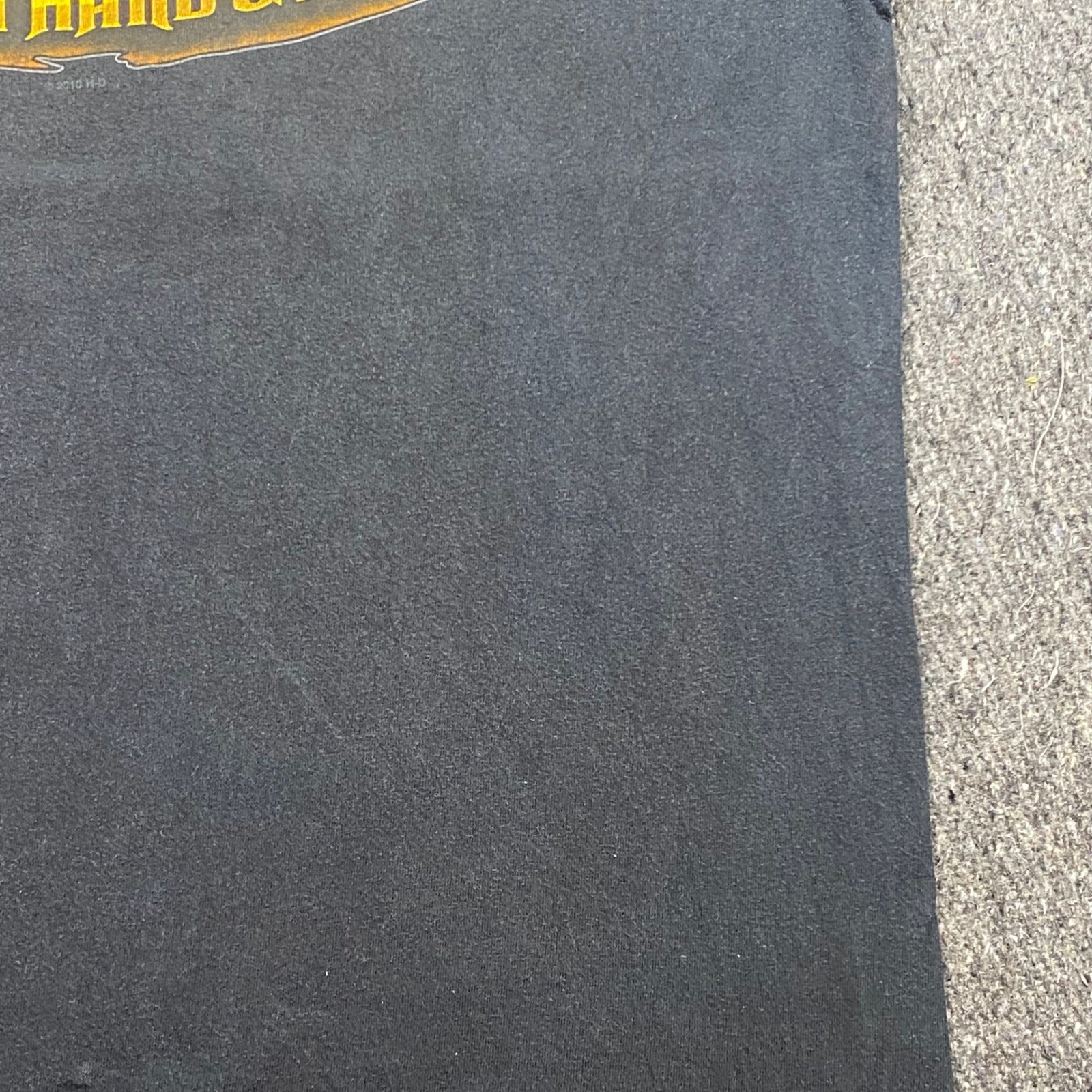 Harley Davidson Shirt Sz L Men Black Biker Hogs Run Hard Fast Amarillo Texas Tee