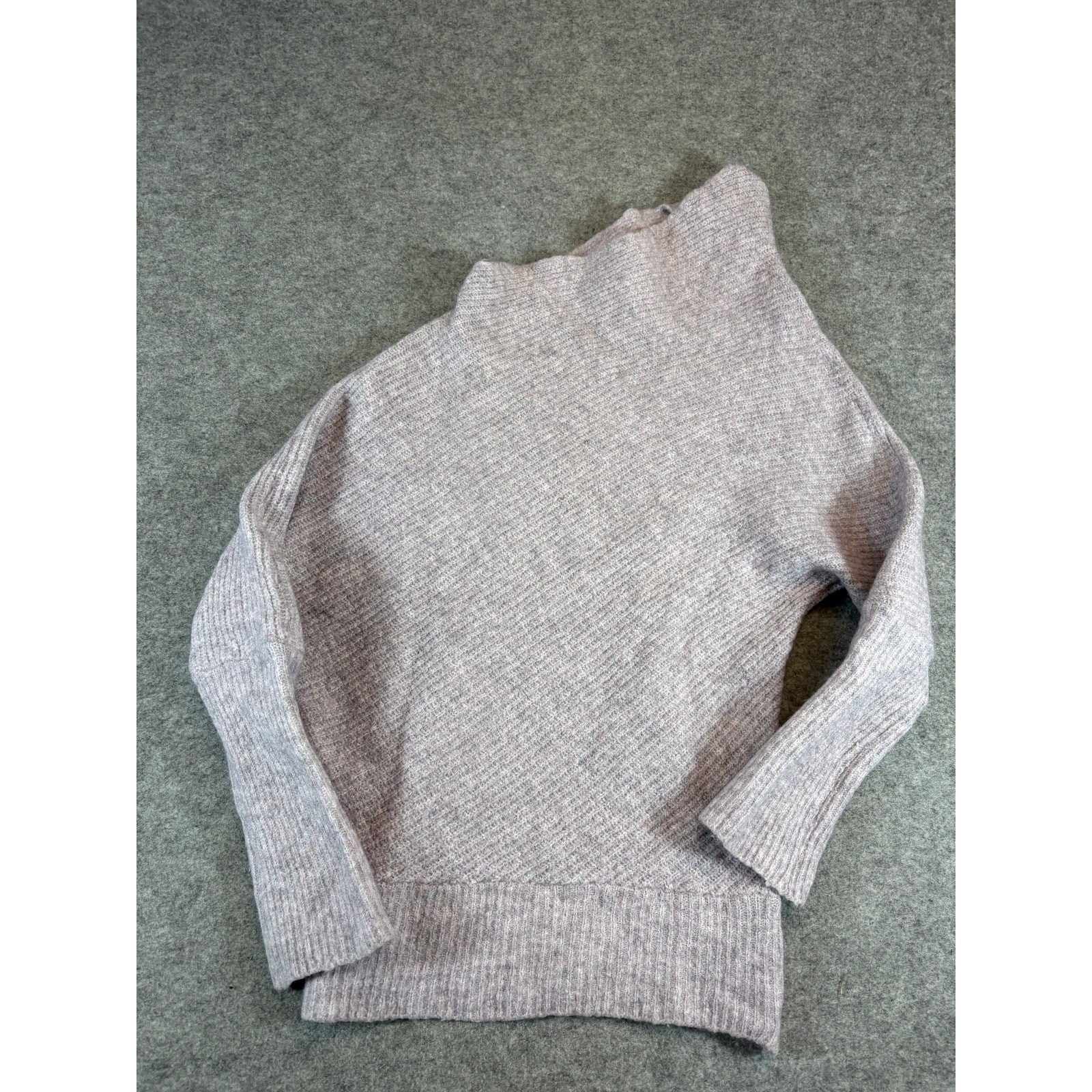 MOTH Anthropologie Sweater Womens Small Purple Knit Wool Batwing Dolman Sleeve