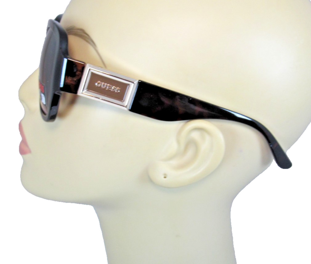 GUESS Oversized Tortoise Shell Sunglasses Brown Gradient Lenses GO00043-52F