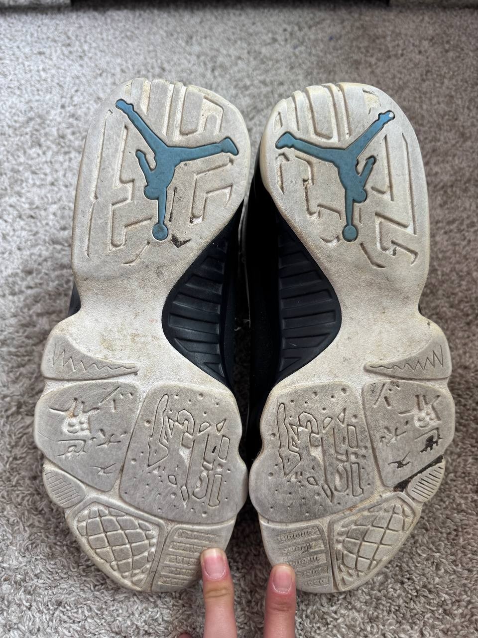 Jordan 9 Retro University Blue SZ 9 cm27 S.03