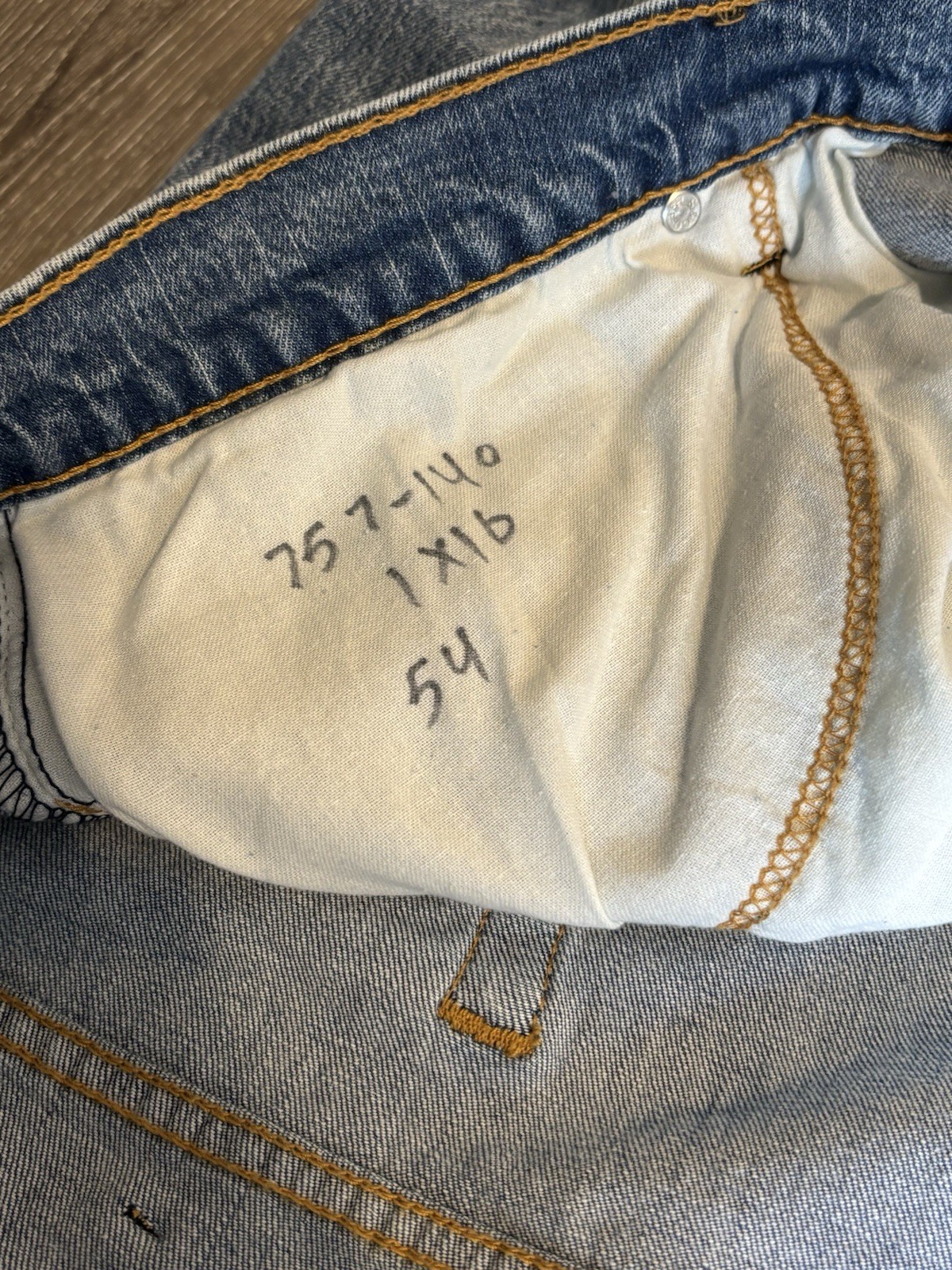 Levis 541 Athletic Taper Mens Jeans 54×32 Light Wash Blue Stretch Flex NEW READ