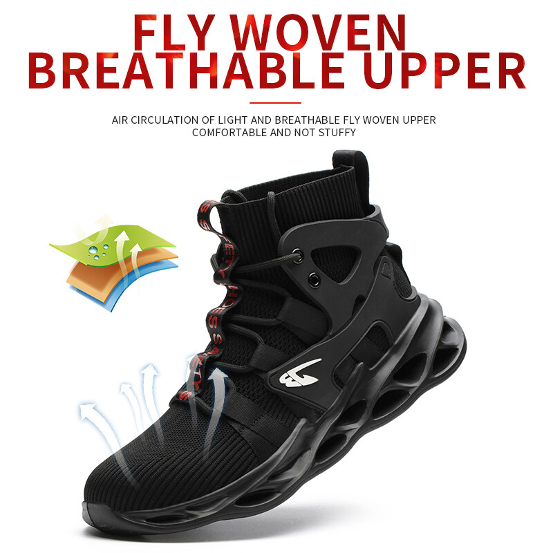 Men’s Composite Toe Safety Shoes Indestructible Work Sneakers Breathable US