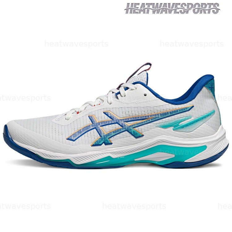 Asics Netburner Ballistic FF 4 ‘White Blue’ 1051A096-960 Men New Sizes