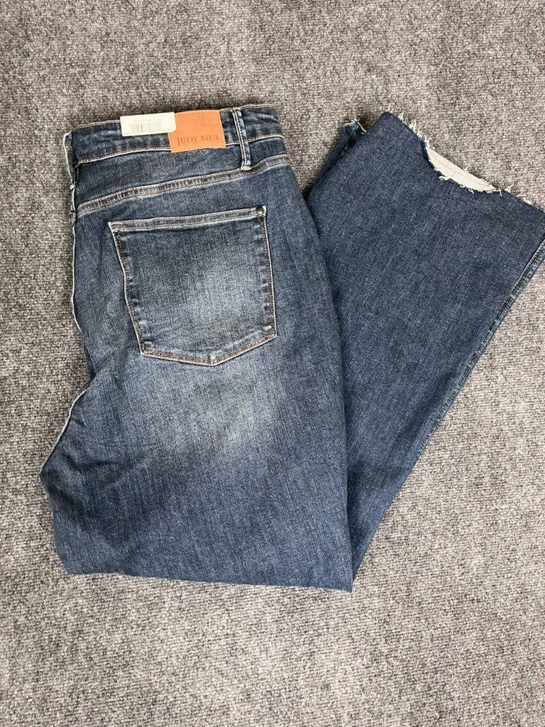 NWT Judy Blue High Rise Control Top Distressed Flare Jeans JB88739 Womens 22W