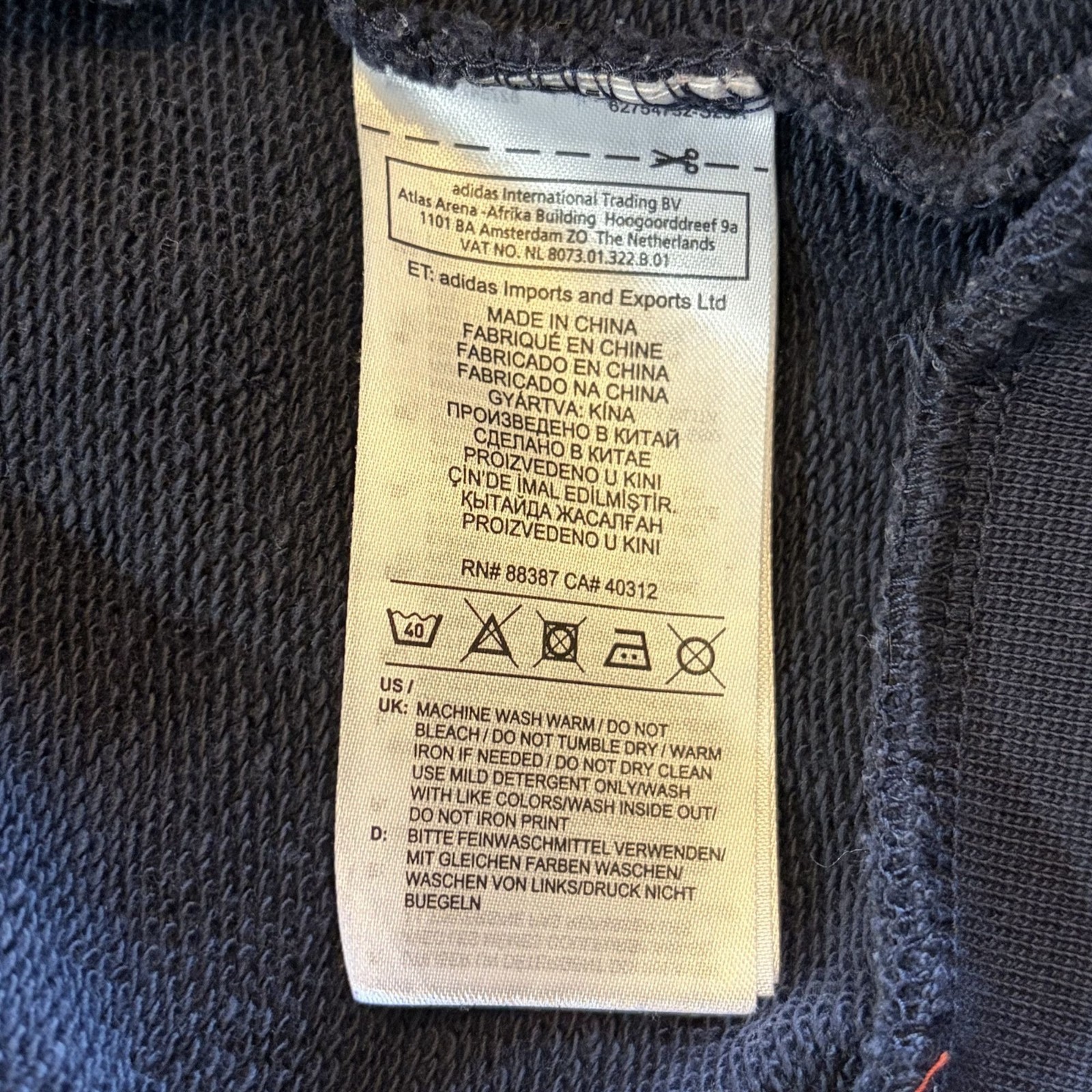 Adidas Womens Essentials Allcap Sports Sweatshirt Medium Crewneck Cotton Logo