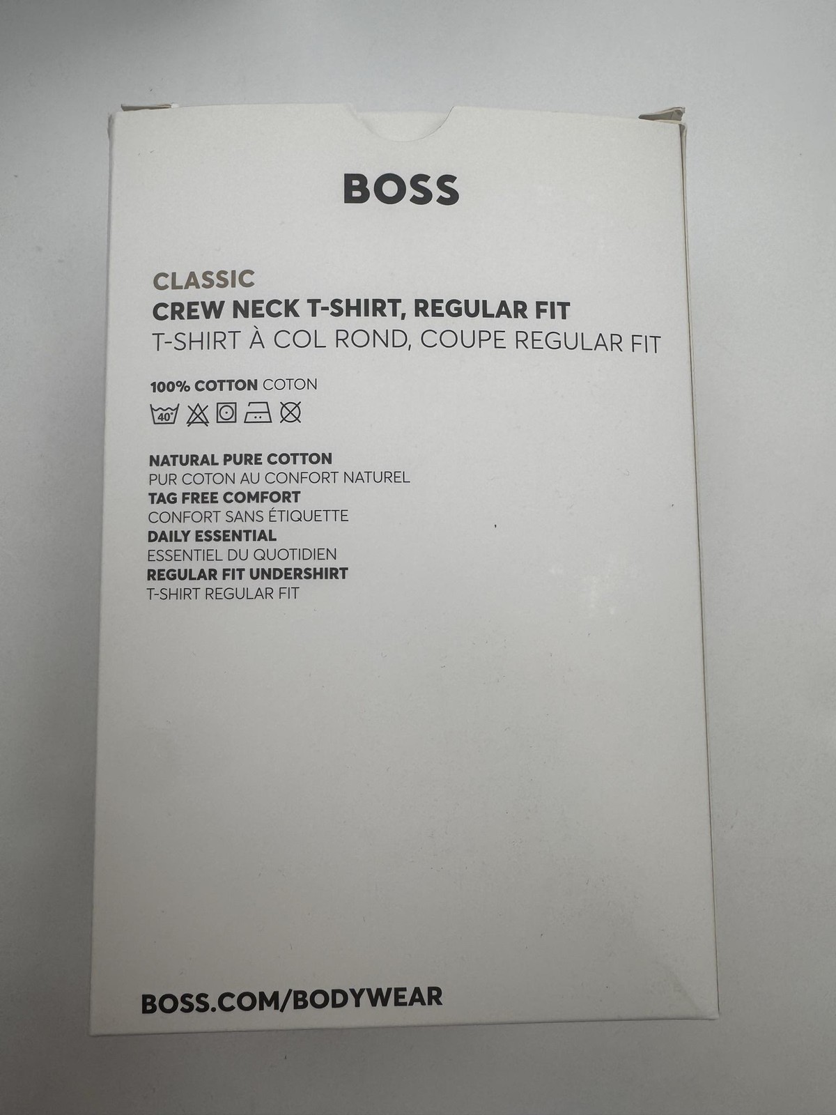 Boss Classic Crew Neck T-Shirt Undershirt Mens L 3 Pack Black Navy Green Tagless