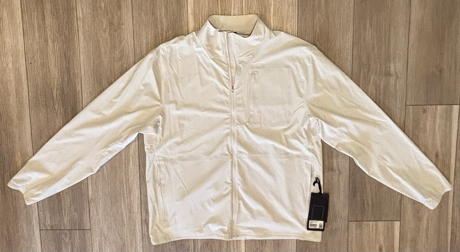 Lululemon Expeditionist Track Jacket Full-Zip Stand-Up Collar White XXL