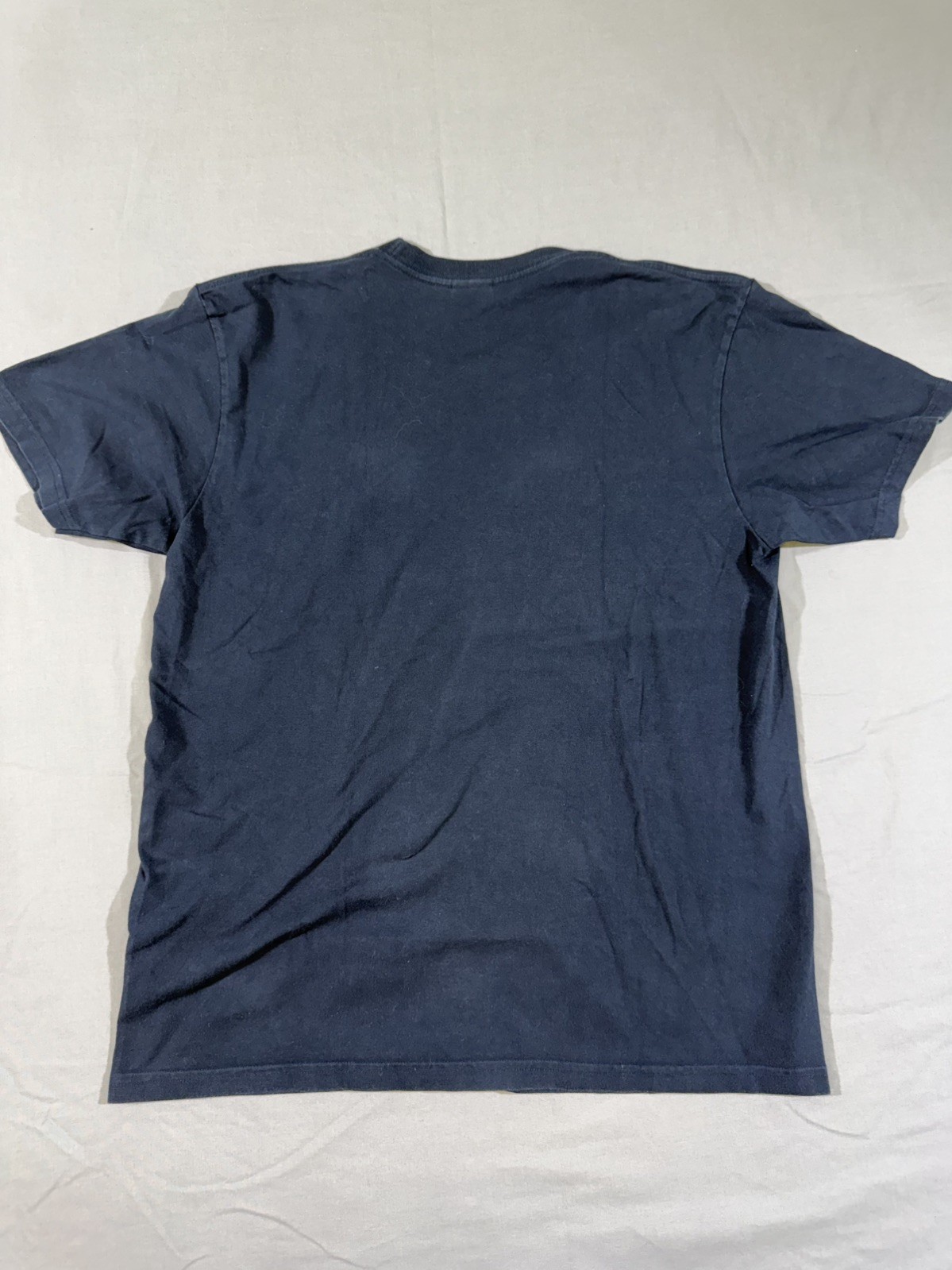 Supreme Cut-Outs Navy Graphic T-Shirt FW18 Size Medium