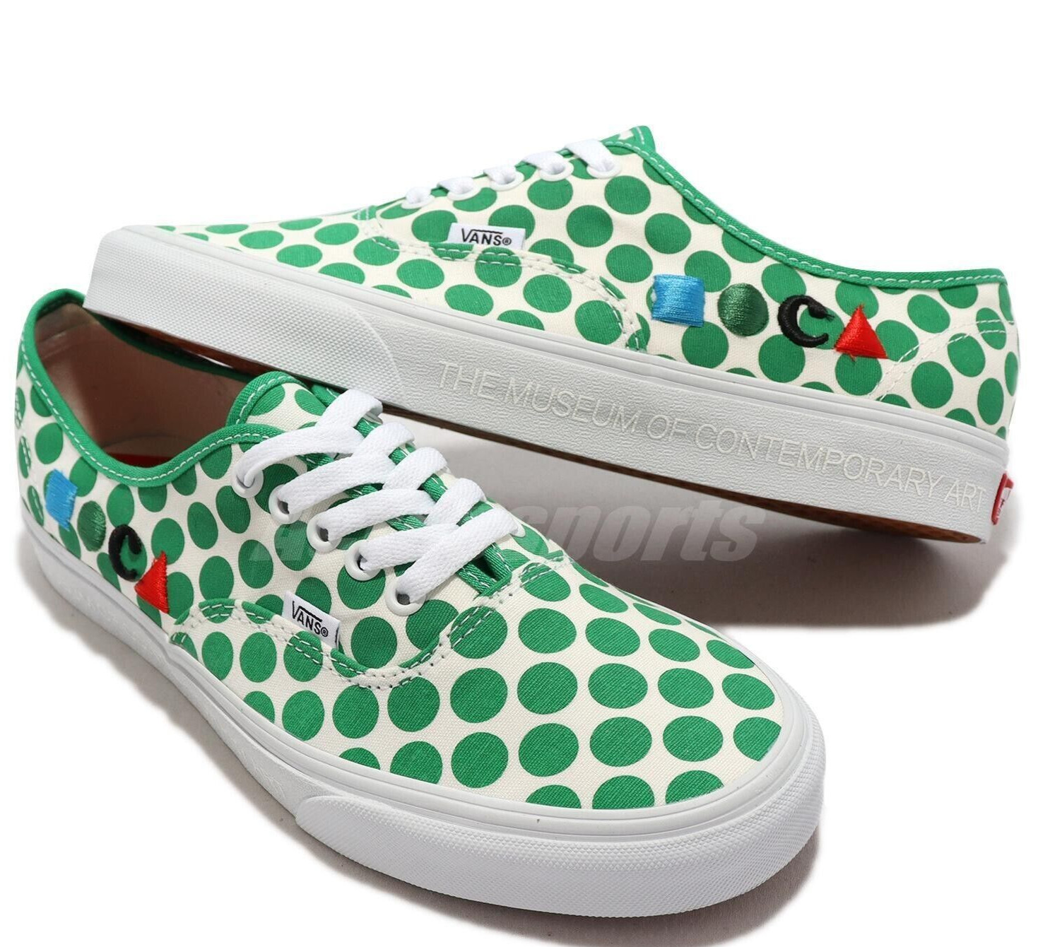 VANS MOCA x Authentic Logo Green White Men Sz 7 Women Sz 8.5 VN0A5KRD8CY – NEW